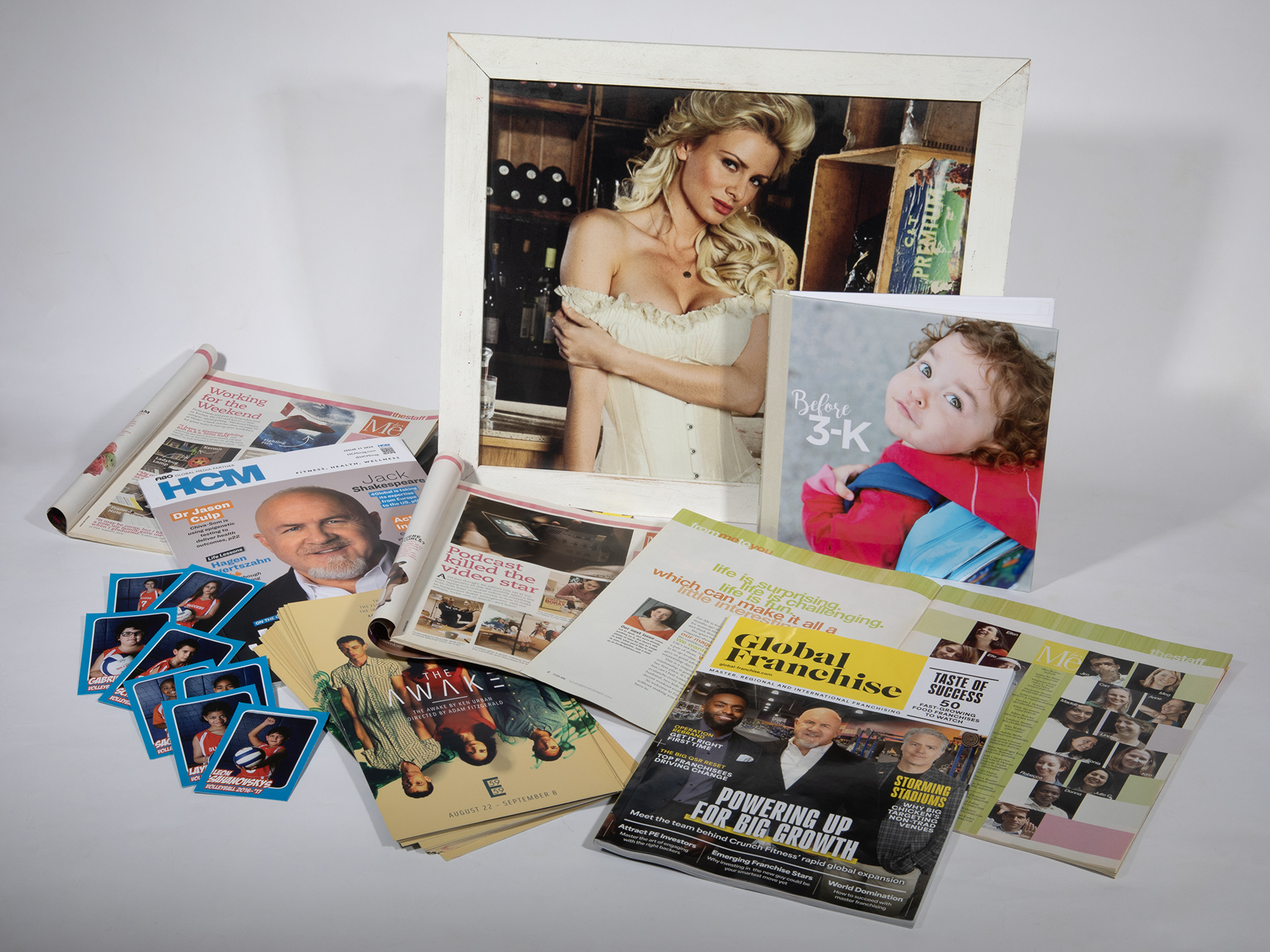 Maxim Hot 100 Jacob's Ghost party sign 59E59 postcards Crunch on magazine covers volleyball trading cards book for activism work in For Me